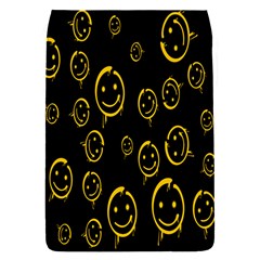 Face Smile Bored Mask Yellow Black Flap Covers (s)  by Mariart