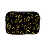 Face Smile Bored Mask Yellow Black Apple iPad Mini Zipper Cases Front