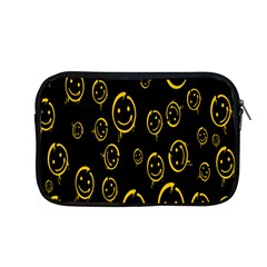 Face Smile Bored Mask Yellow Black Apple Macbook Pro 13  Zipper Case by Mariart