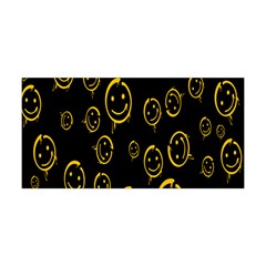 Face Smile Bored Mask Yellow Black Yoga Headband