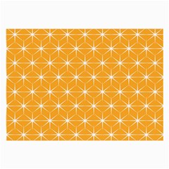 Yellow Stars Iso Line White Large Glasses Cloth by Mariart