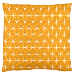 Yellow Stars Iso Line White Standard Flano Cushion Case (one Side) by Mariart