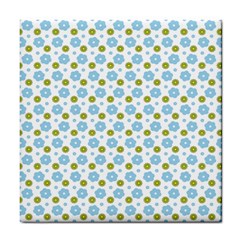 Blue Yellow Star Sunflower Flower Floral Tile Coasters by Mariart