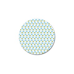 Blue Yellow Star Sunflower Flower Floral Golf Ball Marker (4 Pack) by Mariart