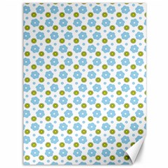 Blue Yellow Star Sunflower Flower Floral Canvas 36  X 48   by Mariart