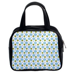 Blue Yellow Star Sunflower Flower Floral Classic Handbags (2 Sides) by Mariart