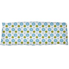 Blue Yellow Star Sunflower Flower Floral Body Pillow Case (dakimakura) by Mariart