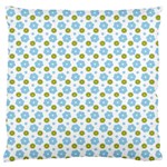 Blue Yellow Star Sunflower Flower Floral Standard Flano Cushion Case (Two Sides) Front