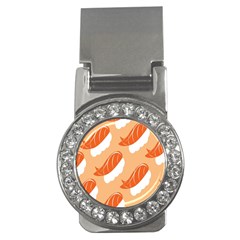 Fish Eat Japanese Sushi Money Clips (cz) 