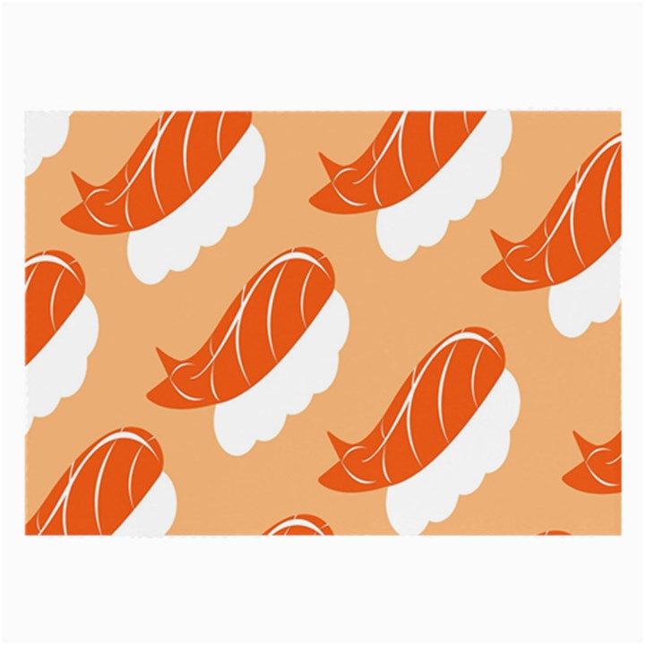 Fish Eat Japanese Sushi Large Glasses Cloth (2-Side)