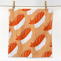 Fish Eat Japanese Sushi Face Towel by Mariart