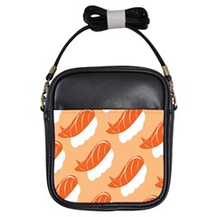 Fish Eat Japanese Sushi Girls Sling Bags by Mariart