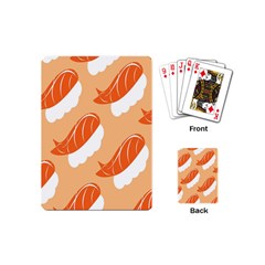 Fish Eat Japanese Sushi Playing Cards (mini)  by Mariart