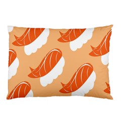 Fish Eat Japanese Sushi Pillow Case (two Sides) by Mariart