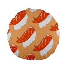 Fish Eat Japanese Sushi Standard 15  Premium Round Cushions by Mariart