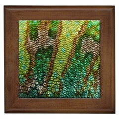 Chameleon Skin Texture Framed Tiles