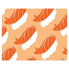 Fish Eat Japanese Sushi Double Sided Flano Blanket (medium)  by Mariart