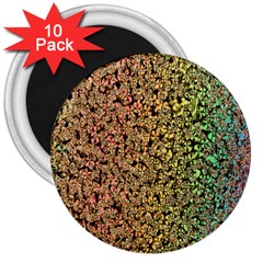 Crystals Rainbow 3  Magnets (10 Pack) 