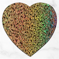 Crystals Rainbow Jigsaw Puzzle (heart) by Mariart