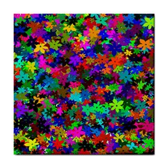 Flowersfloral Star Rainbow Tile Coasters by Mariart