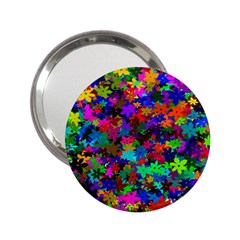 Flowersfloral Star Rainbow 2 25  Handbag Mirrors by Mariart