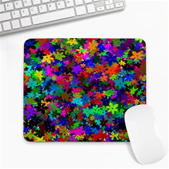 Flowersfloral Star Rainbow Large Mousepads