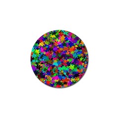 Flowersfloral Star Rainbow Golf Ball Marker (4 Pack) by Mariart