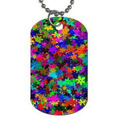 Flowersfloral Star Rainbow Dog Tag (two Sides) by Mariart