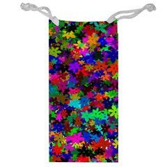 Flowersfloral Star Rainbow Jewelry Bag by Mariart