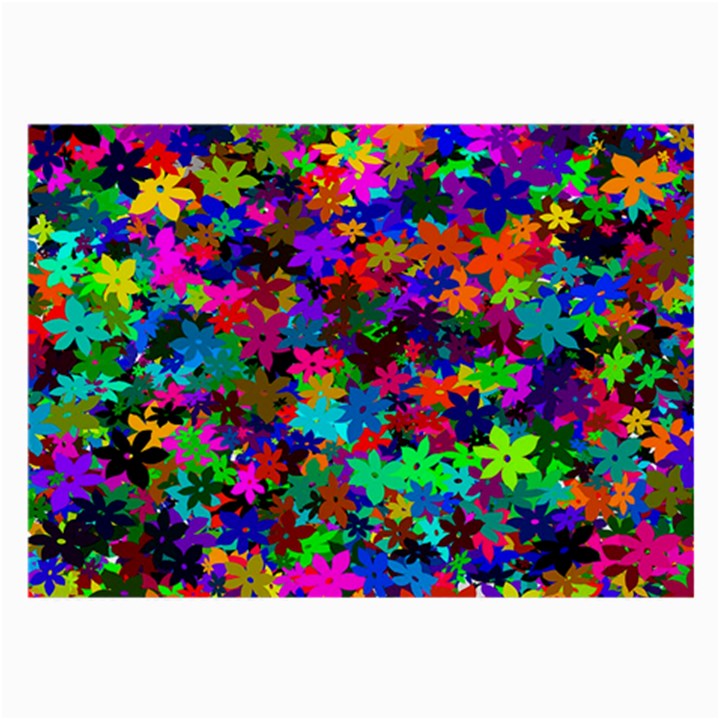 Flowersfloral Star Rainbow Large Glasses Cloth (2-Side)