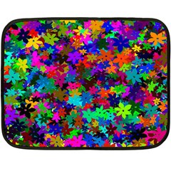 Flowersfloral Star Rainbow Fleece Blanket (mini) by Mariart