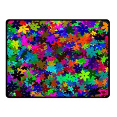 Flowersfloral Star Rainbow Fleece Blanket (small) by Mariart