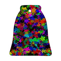 Flowersfloral Star Rainbow Ornament (bell) by Mariart