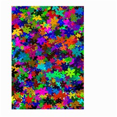 Flowersfloral Star Rainbow Large Garden Flag (two Sides) by Mariart