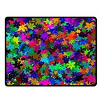 Flowersfloral Star Rainbow Double Sided Fleece Blanket (Small)  45 x34  Blanket Front