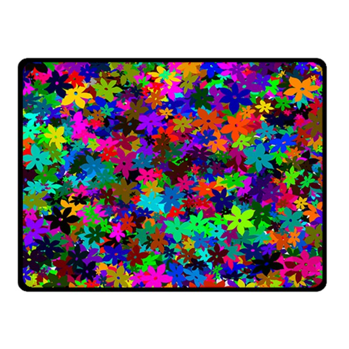 Flowersfloral Star Rainbow Double Sided Fleece Blanket (Small) 