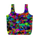 Flowersfloral Star Rainbow Full Print Recycle Bags (M)  Front