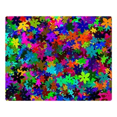 Flowersfloral Star Rainbow Double Sided Flano Blanket (large)  by Mariart