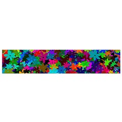 Flowersfloral Star Rainbow Flano Scarf (small) by Mariart