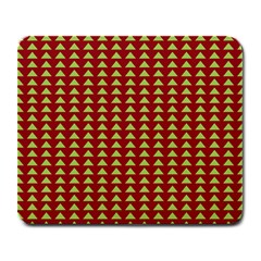 Hawthorn Sharkstooth Triangle Green Red Large Mousepads