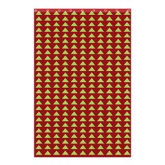 Hawthorn Sharkstooth Triangle Green Red Shower Curtain 48  X 72  (small)  by Mariart