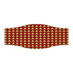 Hawthorn Sharkstooth Triangle Green Red Stretchable Headband by Mariart