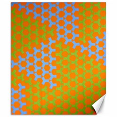 Green Blue Orange Canvas 8  X 10  by Mariart