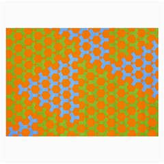 Green Blue Orange Large Glasses Cloth by Mariart