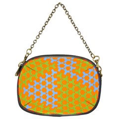 Green Blue Orange Chain Purses (two Sides)  by Mariart