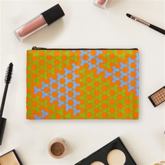 Green Blue Orange Cosmetic Bag (medium)  by Mariart