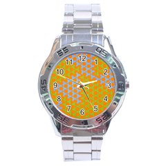 Green Blue Orange Stainless Steel Analogue Watch