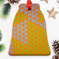 Green Blue Orange Ornament (bell) by Mariart