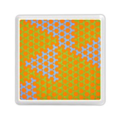 Green Blue Orange Memory Card Reader (square)  by Mariart