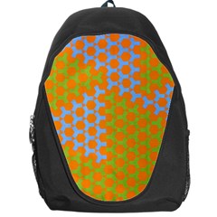 Green Blue Orange Backpack Bag by Mariart